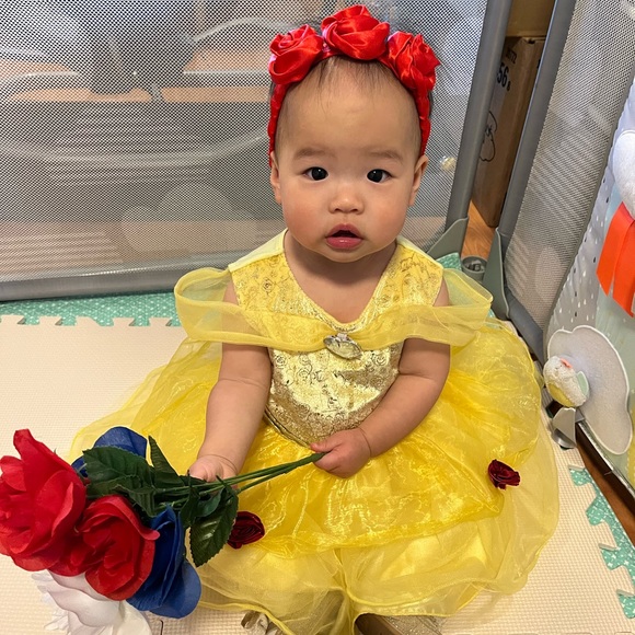 Princess Belle Costume Disney Princess Dresses For Baby Girl